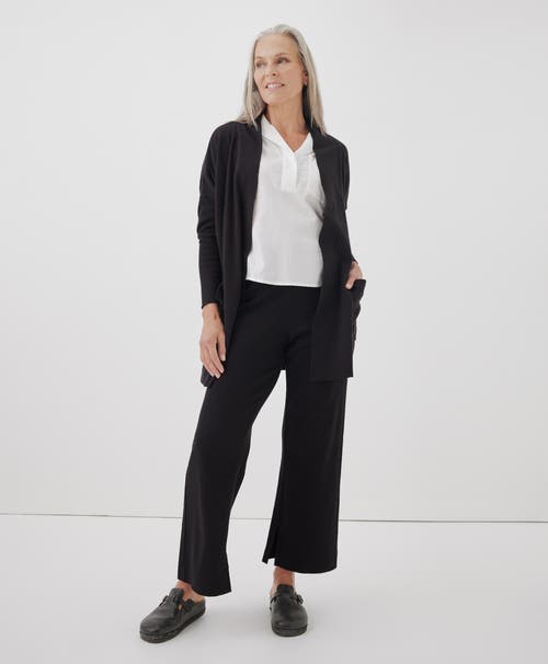 Shop Pact Organic Cotton Airplane Cardigan In Black