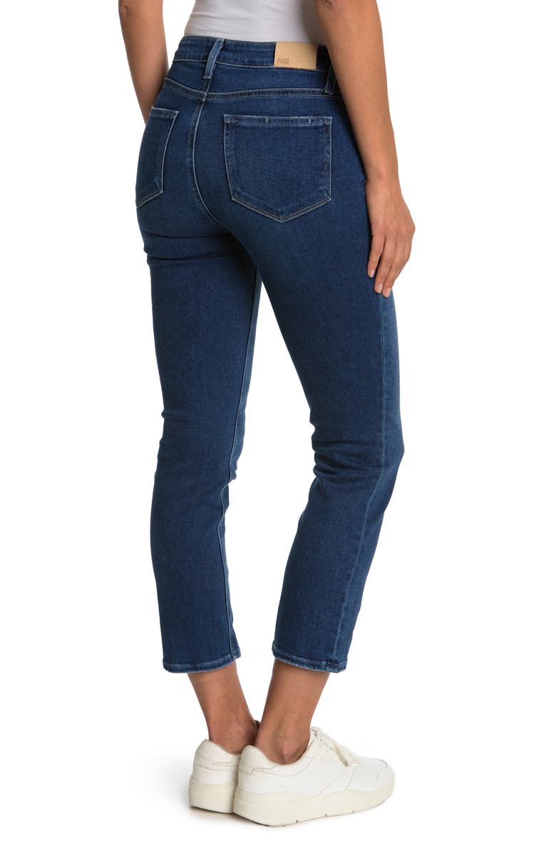 PAIGE Cindy High Waist Crop Straight Leg Jeans | Nordstrom
