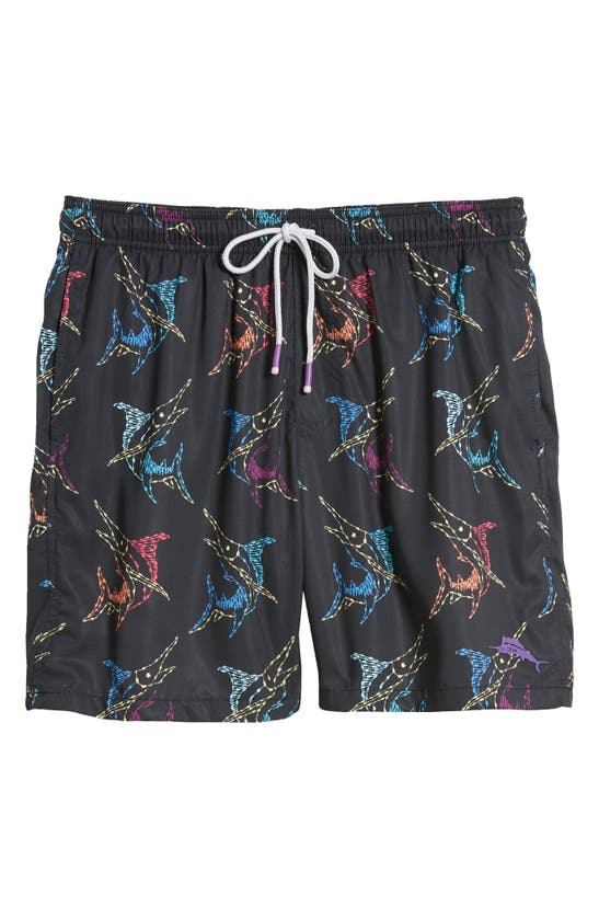 Shop Tommy Bahama Naples Spotted At Sea Swim Trunks In Black