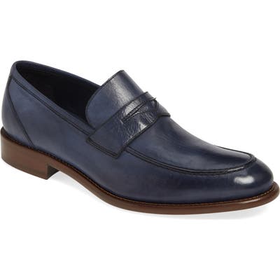 J & m 1850 Bryson Penny Loafer- Blue