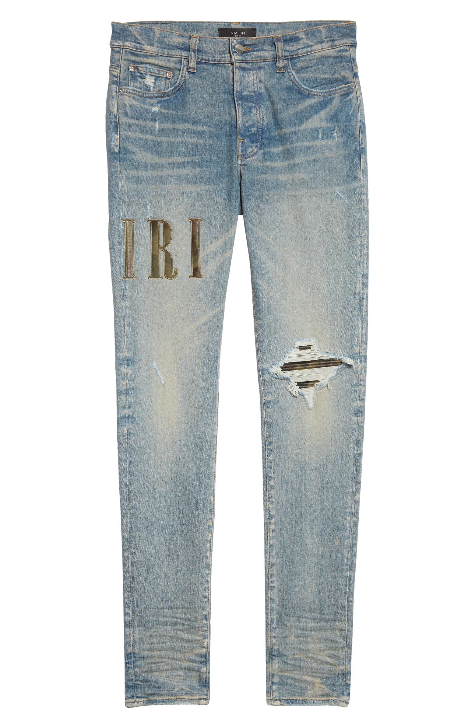 AMIRI Core Appliqué Distressed Skinny Jeans | Nordstrom