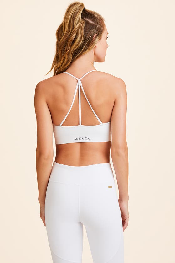 Shop Alala Barre Bra In White