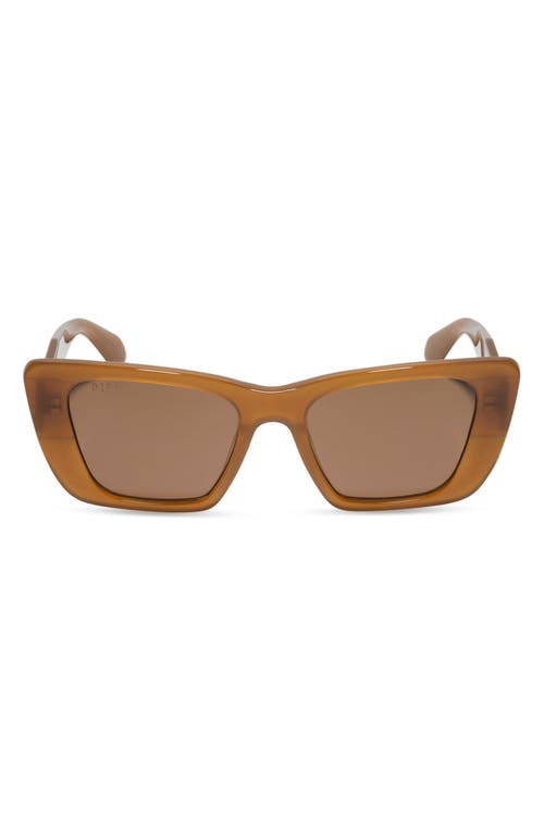 Aura 51mm Gradient Cat Eye Sunglasses in Brown