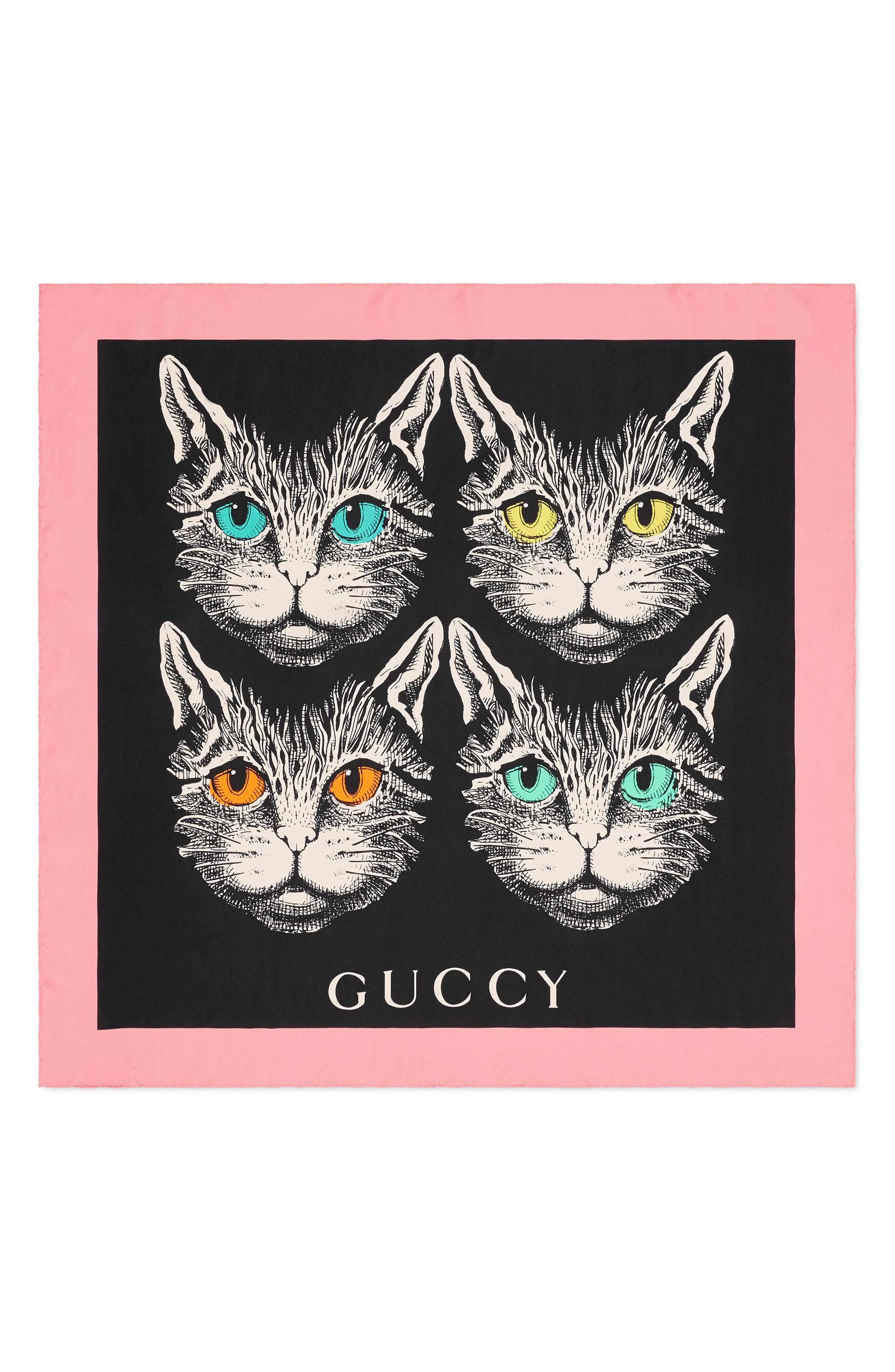 Gucci Foulard Forcats Mystic Cat Square 