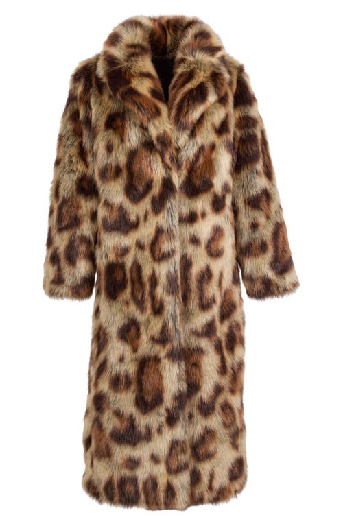 Donna Salyers Fabulous-furs Donna Salyers Fabulous Furs Feline Fine Faux Fur Coat In Leopard