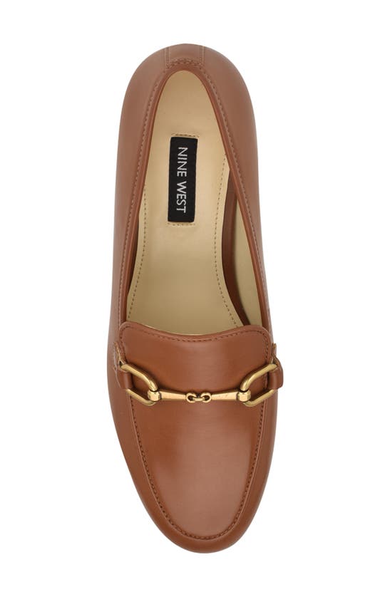 Shop Nine West Brayci Bit Loafer In Dark Natural