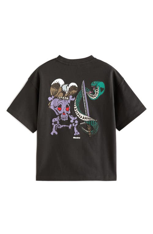 Shop Smallsaints By Allsaints Kids' Serpent Cotton Graphic T-shirt In Black