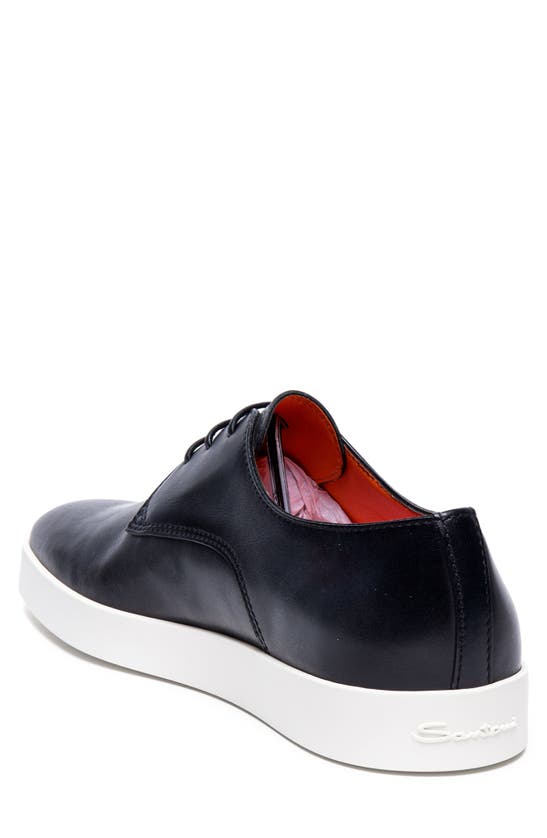 Shop Santoni Dilate Derby Sneaker In Grey