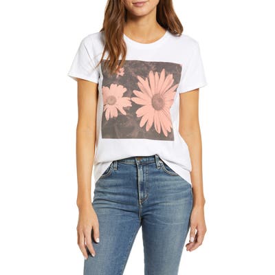 Lucky Brand Daisy Graphic Tee, White