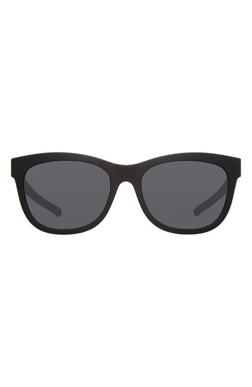Shop Eddie Bauer 54mm Round Polarized Sunglasses In Black/gray