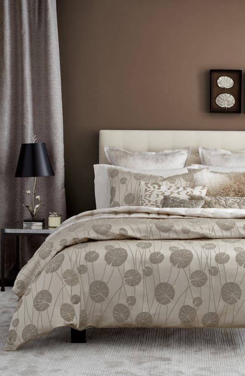 Michael Aram Lily Pad Duvet Cover in Champagne at Nordstrom, Size King