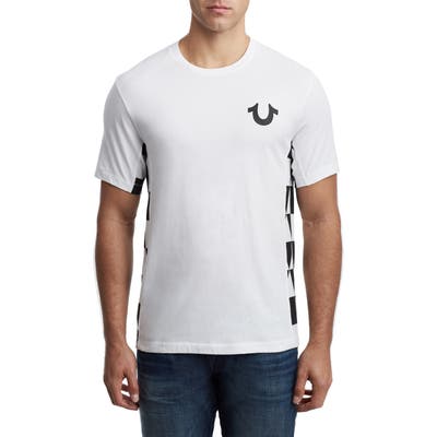 True Religion Brand Jeans Geo Inset T-Shirt, White