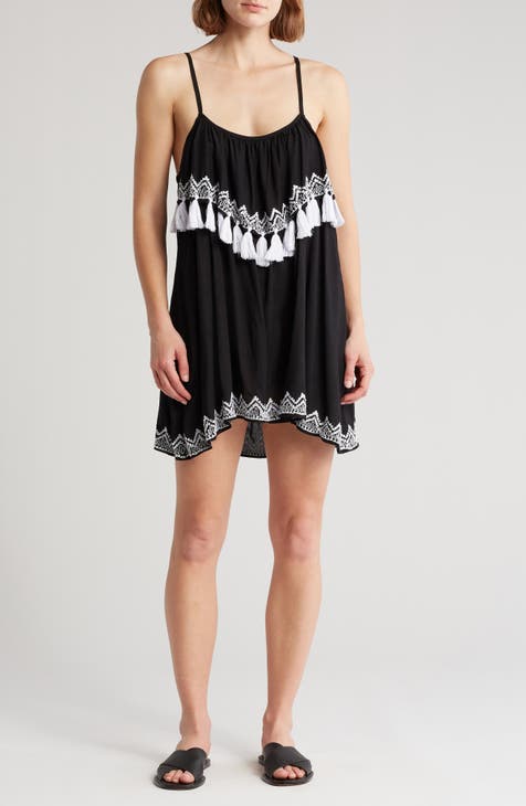 Holter Tassel Embroidered Minidress