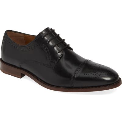 Johnston & Murphy Alredge Cap Toe Derby, Black
