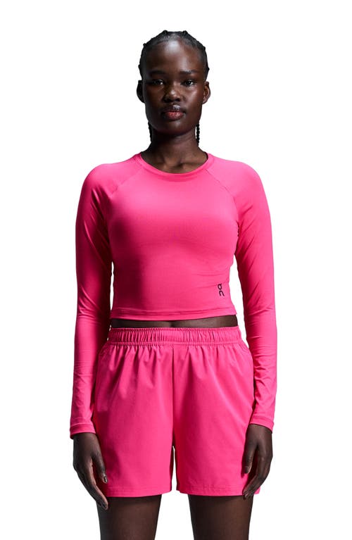 Shop On Movement Lg Sleeve Crop Top In Pink