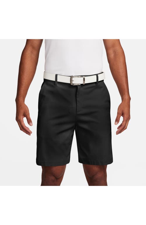 Nike Golf Dri-fit 8-inch Water Repellent Chino Golf Shorts In Black/black