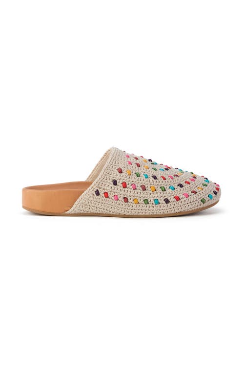 The Sak Bolinas Clog In Ecru Multi Beads