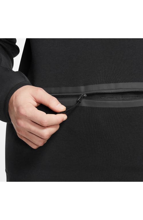 Nike Men's  Sportswear Tech Fleece 1/2-zip Sweatshirt In Black/black