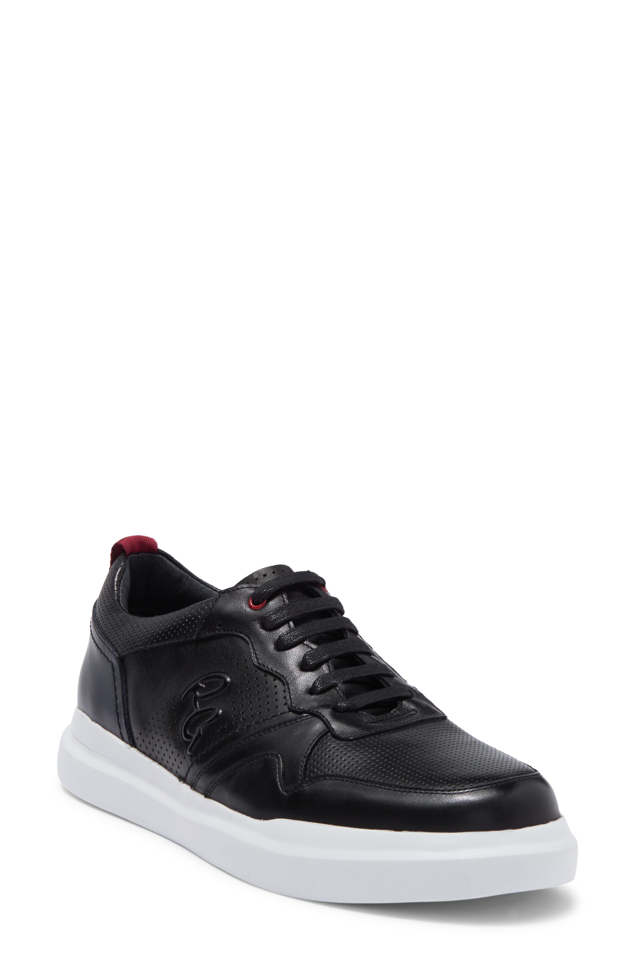 Robert Graham Cheval Lace-up Sneaker In Black
