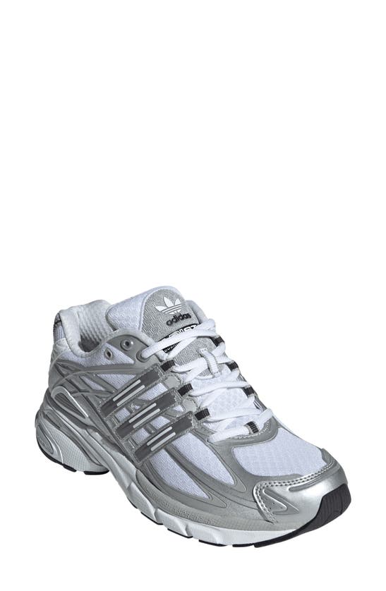 Shop Adidas Originals Adistar Cushion Sneaker In White/ Grey/ Silver