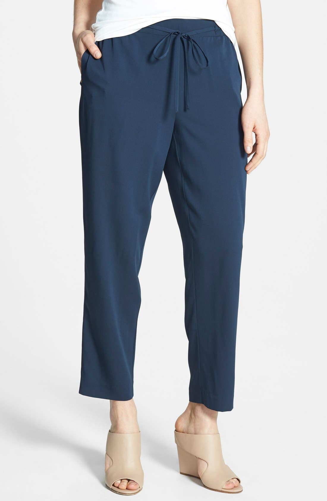 Nordstrom Collection Stretch Silk Drawstring Pants Nordstrom