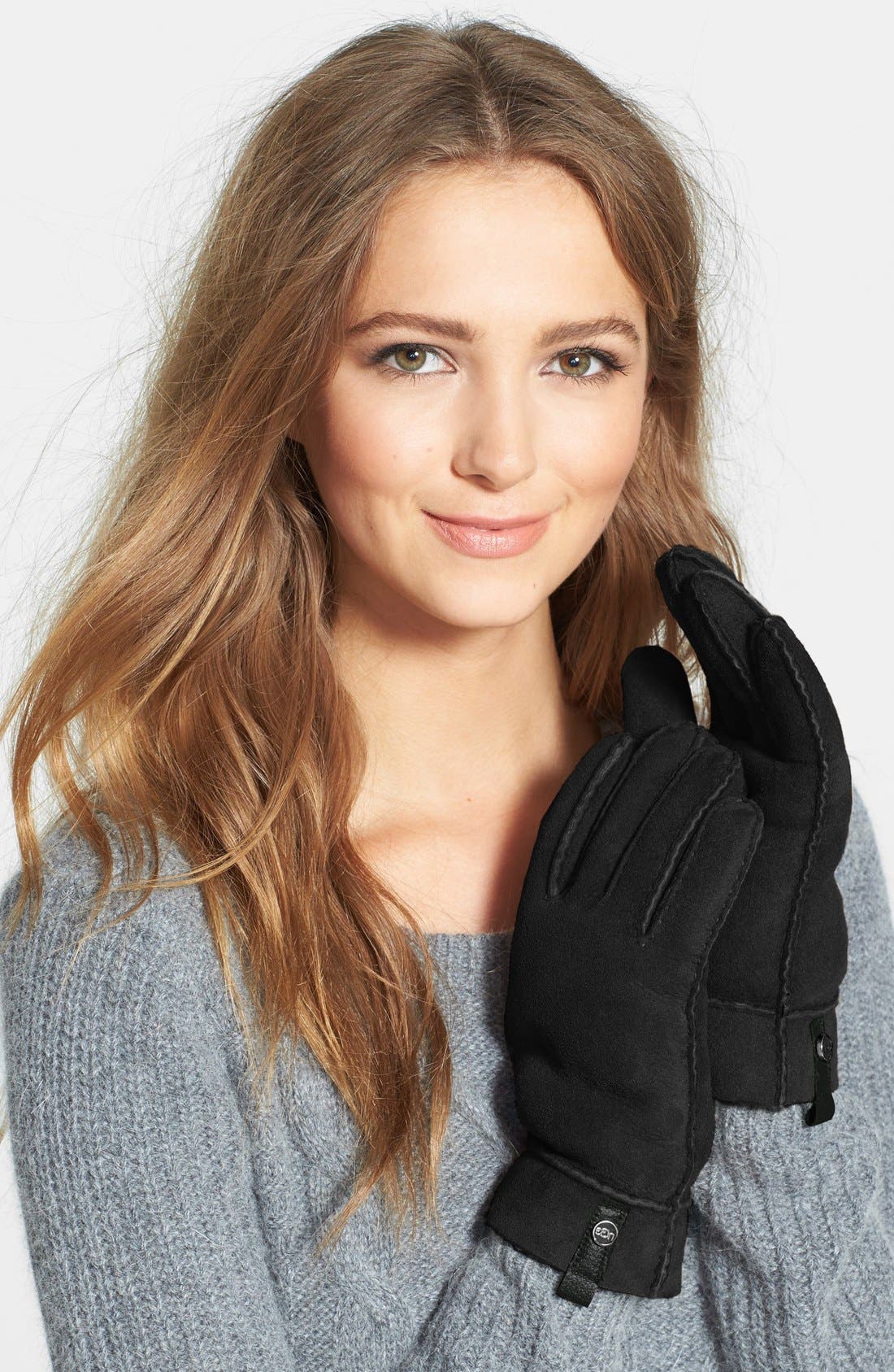 UGG® Australia 'Tenney' Genuine Shearling Gloves Nordstrom