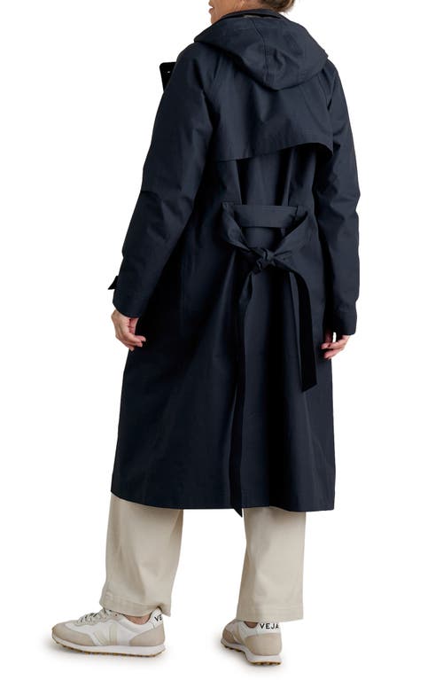 Shop Seasalt Cornwall Penweathers Waterproof Trench Coat In Inkwell Blue