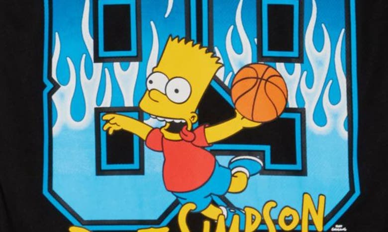 Shop Freeze Kids' The Simpsons™ Jersey & Shorts Set In Black