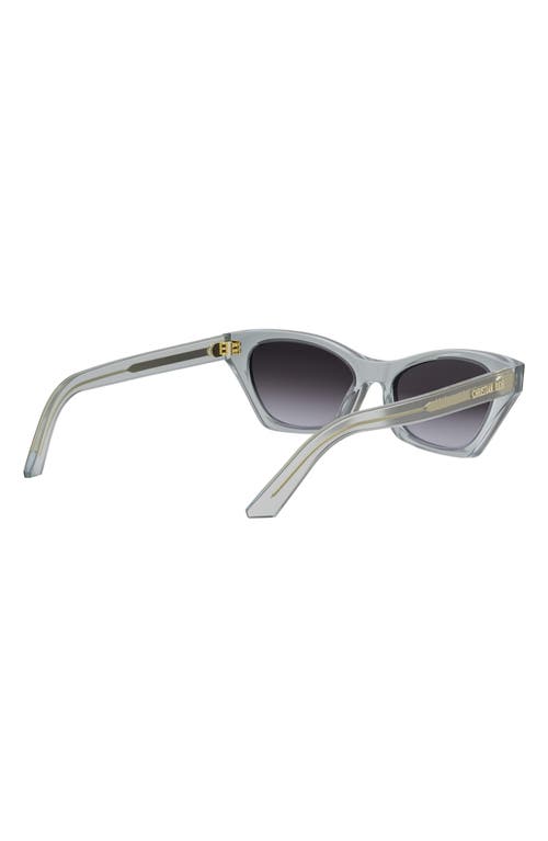 Shop Dior Midnight B1i 53mm Butterfly Sunglasses In Grey/other/smoke Mirror