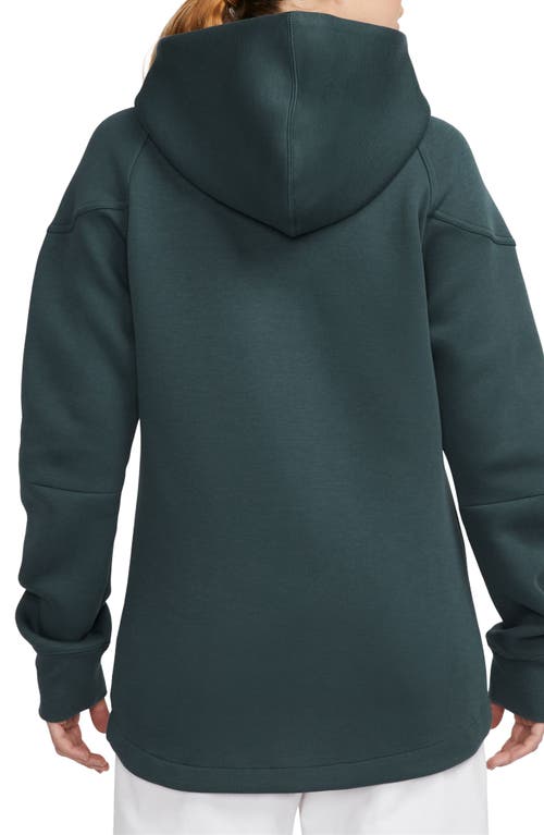 Shop Nike Sportswear Tech Fleece Windrunner Zip Hoodie In Deep Jungle/black