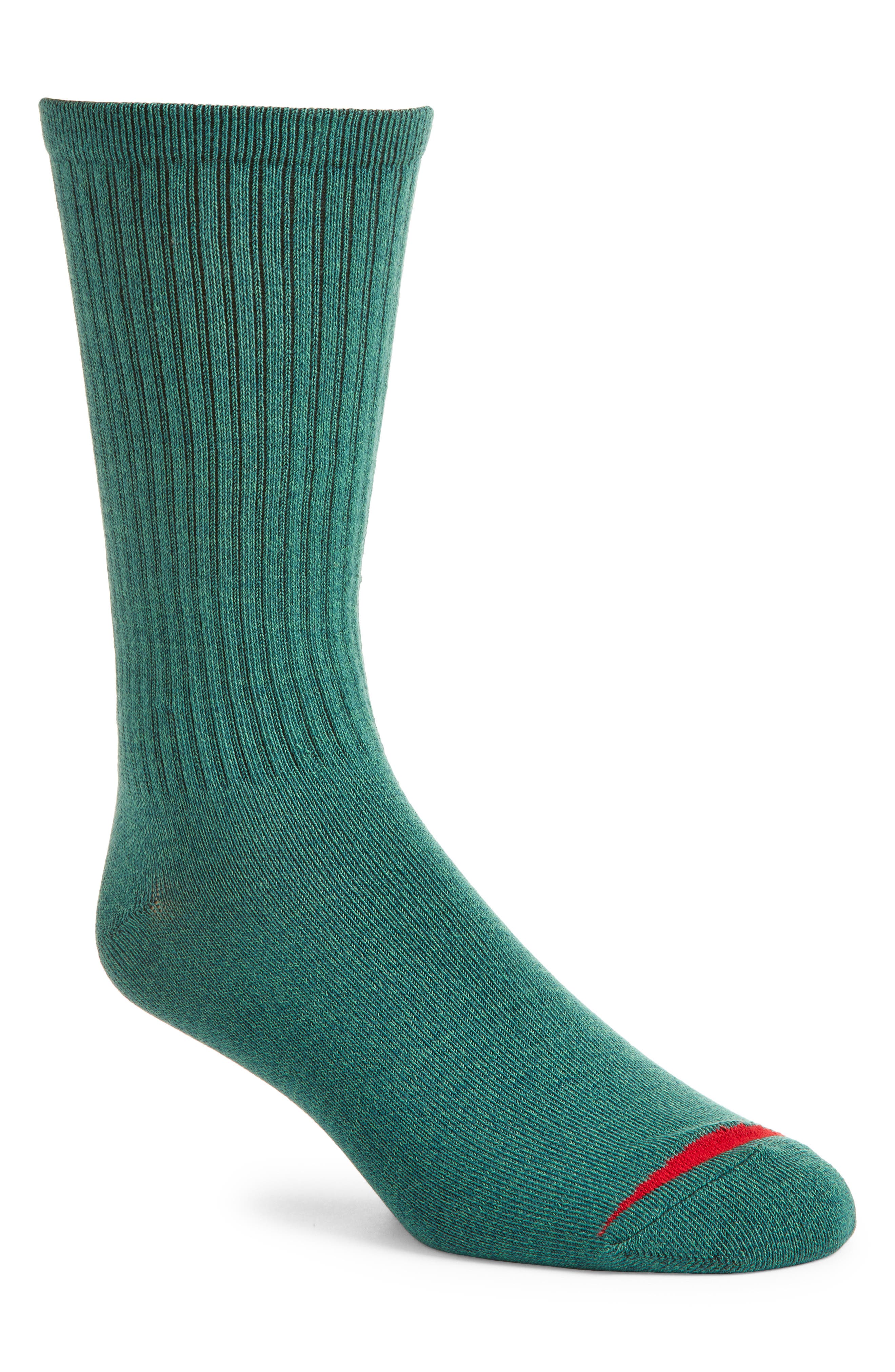 dark green fluffy socks