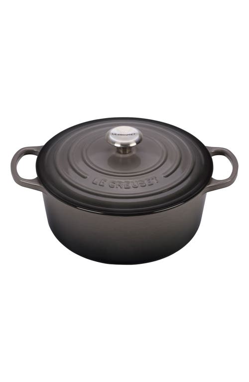 Le Creuset Signature 5 1/2 Quart Round Enamel Cast Iron French/Dutch Oven in Oyster at Nordstrom
