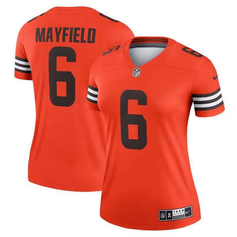 Youth Nike Baker Mayfield Orange Cleveland Browns Inverted Team Game Jersey