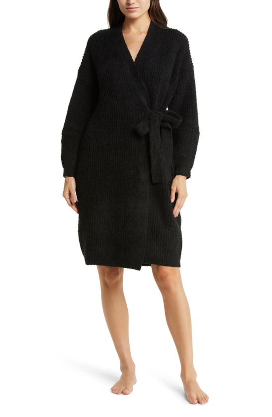 Shop Barefoot Dreams Cozychic™ Side Tie Robe In Black