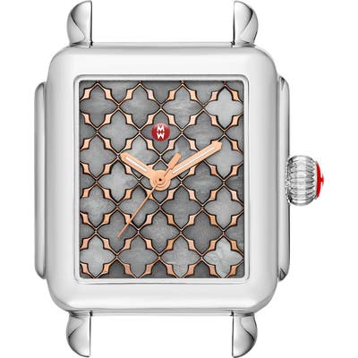 Michele Deco Mosaic Square Watch Head, 3m X 35Mm