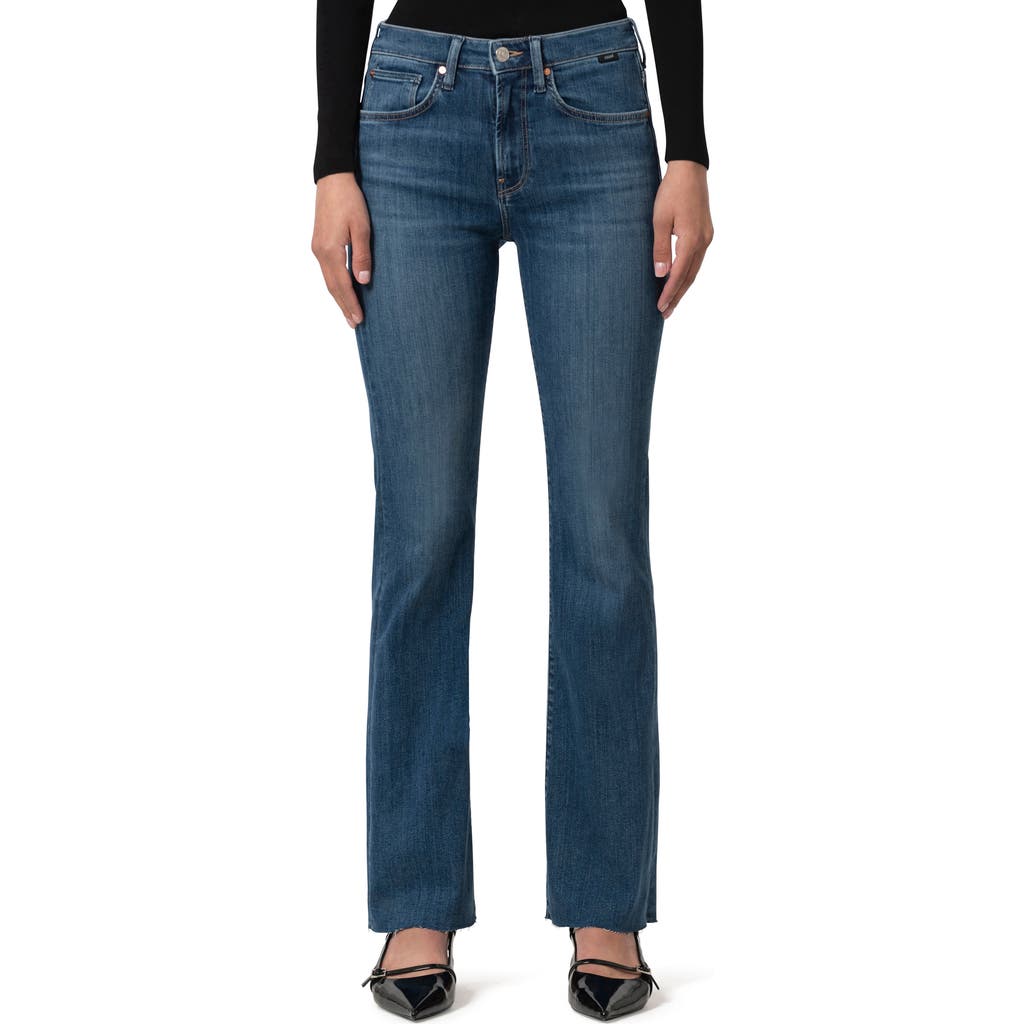 Mavi Jeans Maria Stretch Bootcut Jeans In Mid Brushed Flex Blue