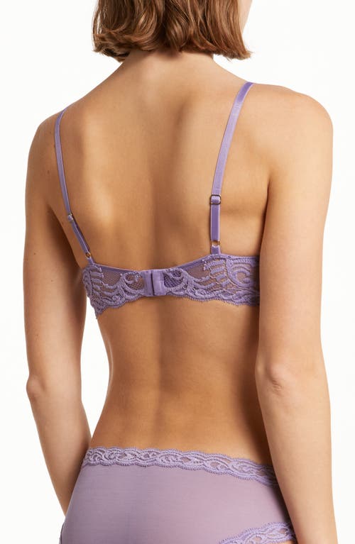 Shop Natori Feathers Plunge T-shirt Bra In Purple Haze