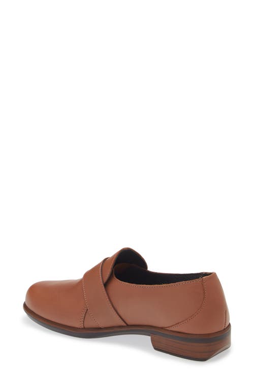 Naot Viscol Monk Strap Loafer In Caramel Leather
