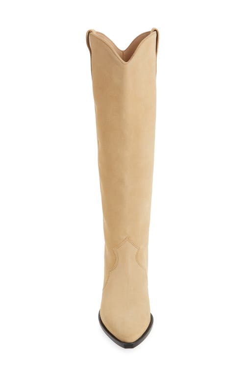 Shop Isabel Marant Denvee Tall Western Boot In Beige