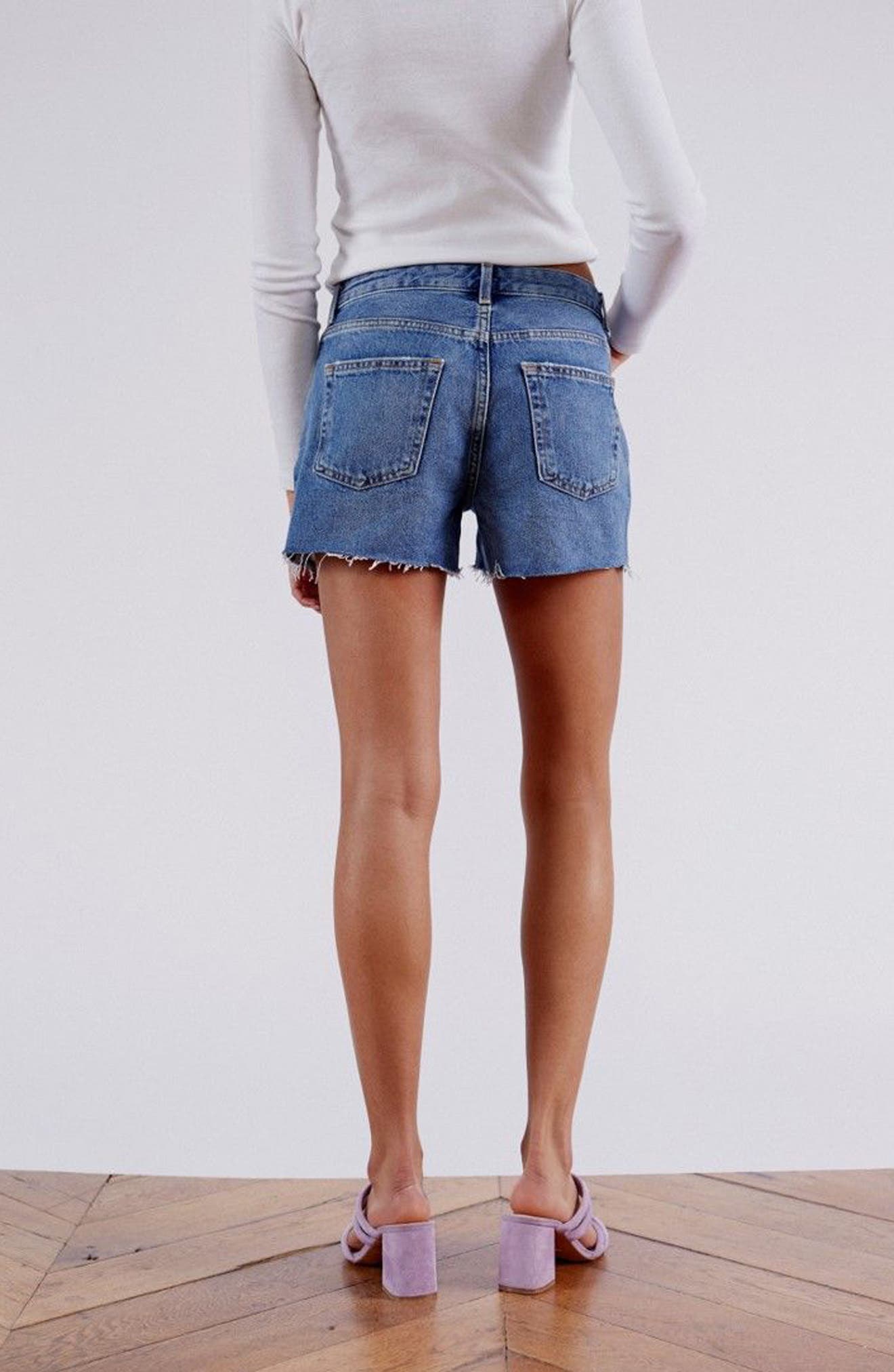 topshop ashley ripped boyfriend shorts