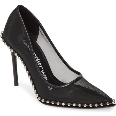 Alexander Wang Rie Stud Pointy Toe Pump - Black