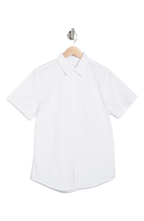 Onia Garment Dye Cotton Poplin Button-up Shirt In White | ModeSens