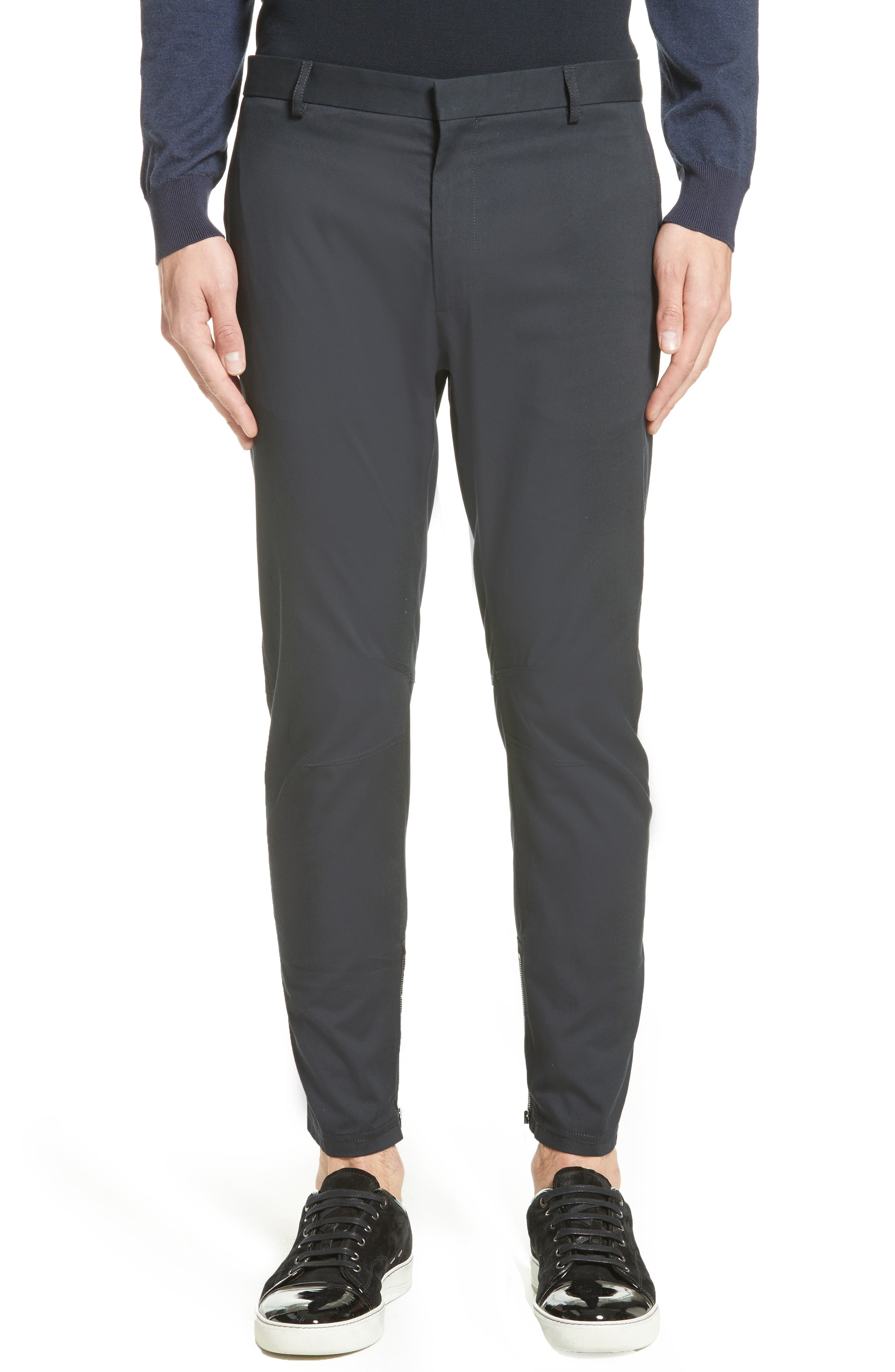 lanvin biker trousers