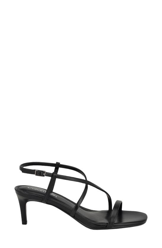 Shop Calvin Klein Ishaya Ankle Strap Sandal In Black