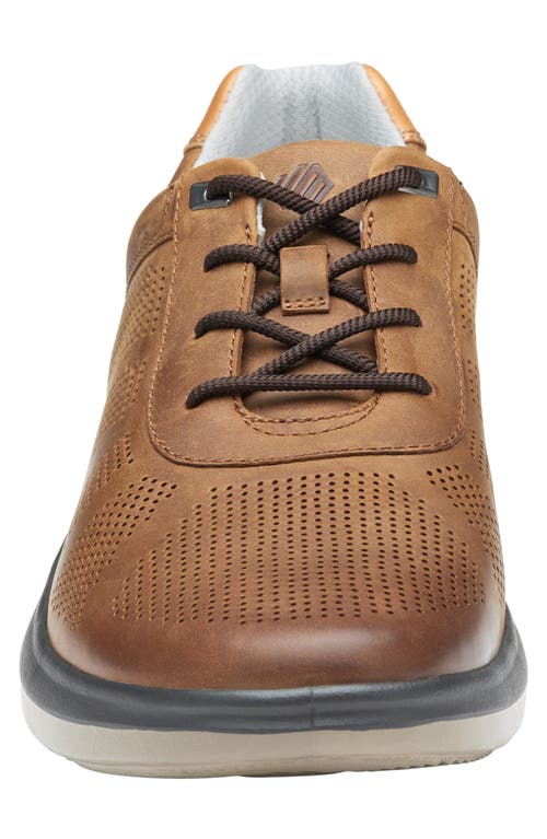 Shop Johnston & Murphy Activate U-throat Sneaker In Brown Oiled Full Grain