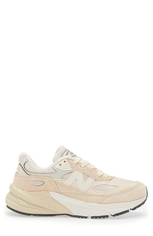 New Balance 990 V6 Core Running Shoe In Vintage Rose/sea Salt