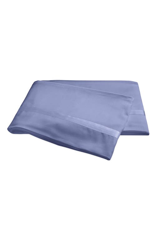 Matouk Nocturne 600 Thread Count Flat Sheet in Azure at Nordstrom