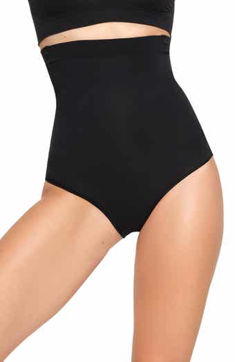 Spanx Suit Your Fancy high waist shaping thong in black