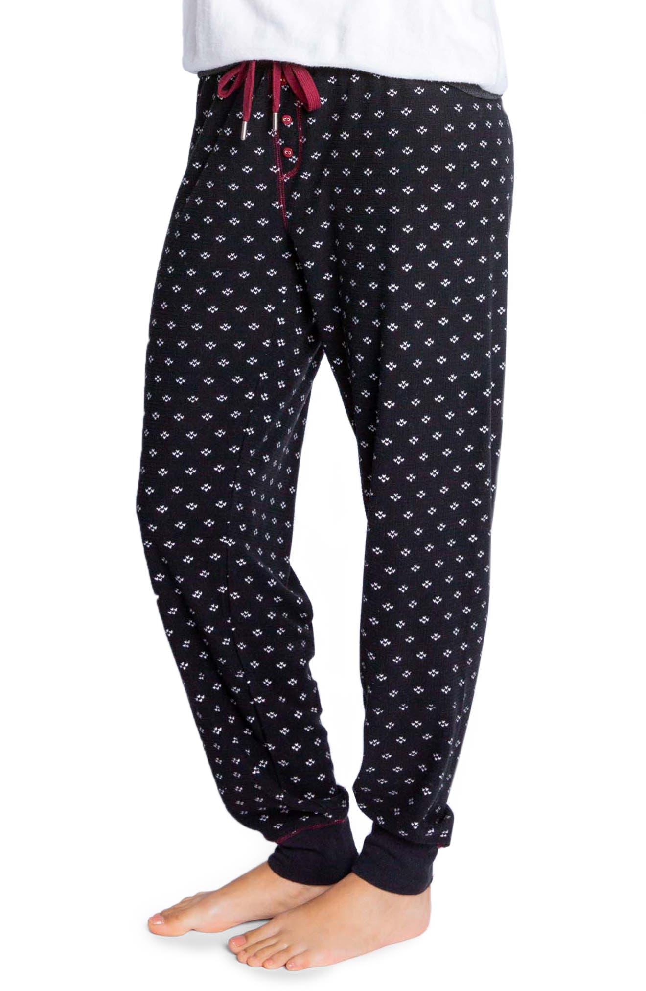 Pj Salvage Alpine Thermal Pajama Pants In Black ModeSens