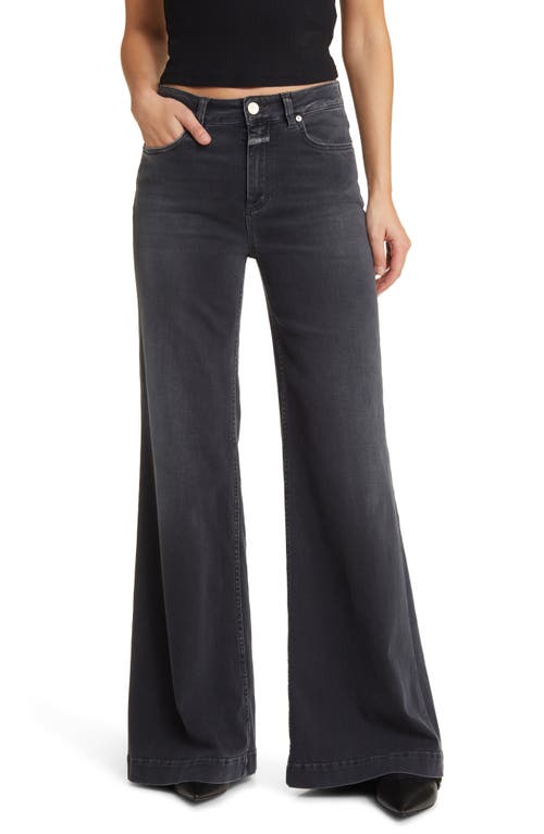 Closed Glow-Up Wide Leg Jeans Dark Grey at Nordstrom,